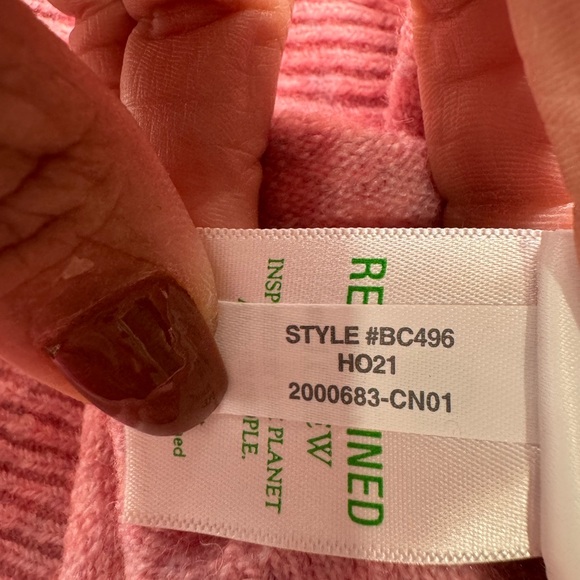 J CREW Pink Half Zip Midi Sweater Dress Super Soft Wool Alpaca Yarn Size Medium - Picture 12 of 12